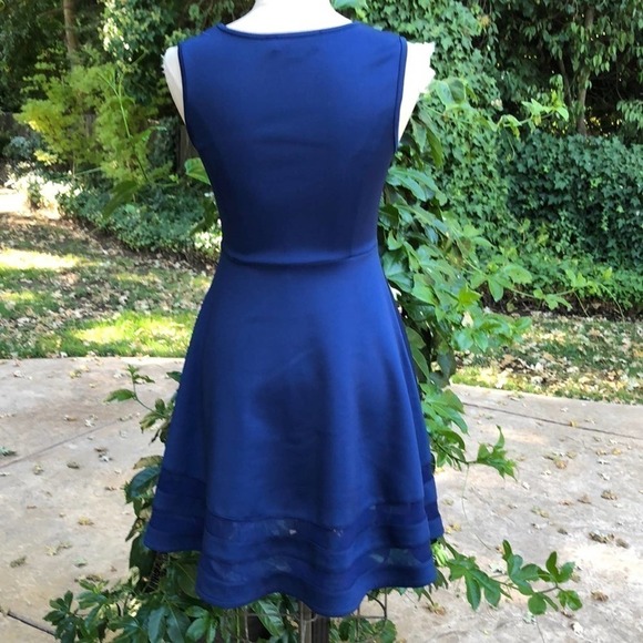 Lulu’s fit & flare mesh insert sleeveless dress SZ XS - Picture 5 of 7